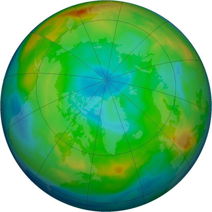 Arctic ozone map for 26 December 2013